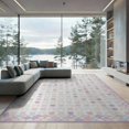 thumbnail image 2 of ODIKA Kawaii Repeat Pastel Scale Border Purple Video Stars Classroom Flowing Dynamic for Dining Room, Large Office, Lounge, Non-Slip Chair-Friendly, 2 of 7