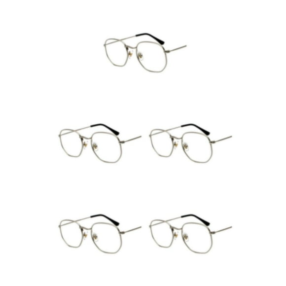 Sonducket Gafas de sol hexagonales de moda, montura ligera, lentes polarizadas, protección Unisex, materiales de PC, montura plateada C7 Type2 NO2