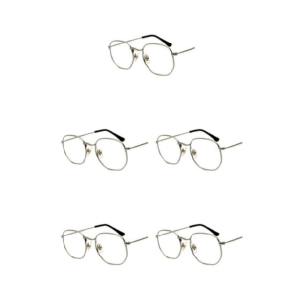 Sonducket Gafas de sol hexagonales de moda, montura ligera, lentes polarizadas, protección Unisex, materiales de PC, montura plateada C7 Type2 NO2