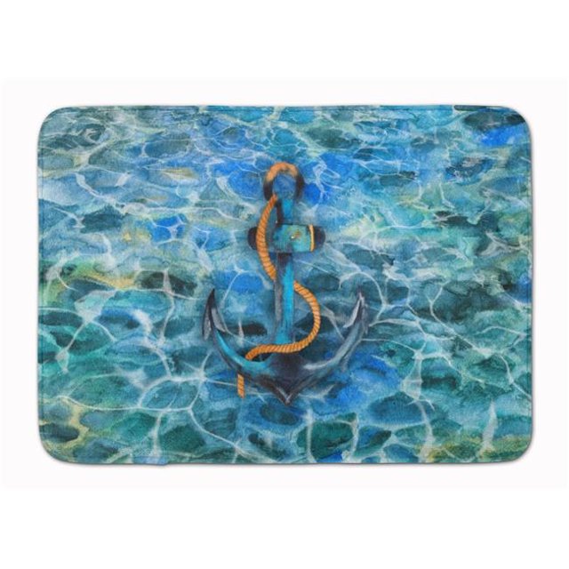 Carolines Treasures BB5370RUG Anchor & Rope Machine Washable Memory Foam Mat