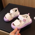 thumbnail image 2 of Mgmyaa Unisex Kids Vacation Water Shoes Hook & Loop Open Toe Slip-Resistant Adjustable Straps Flat Heel for Babies & Kids Ages 0.25-4, 2 of 9