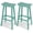 Aruba, variant on Outdoor Bar Stools Set of 2, 29 Inch Counter Height HDPE Patio Stools, 500 lbs Heavy Duty Saddle Seat Bar Chairs for Kitchen Island, Balcony & Backyard (Navy Blue)