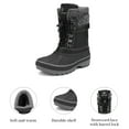 thumbnail image 4 of Dream Pairs Toddlers Kids Boys Girls Winter Snow Boots Waterproof Outdoor Shoes KMONTE-1 BLACK Size 12, 4 of 6