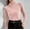 Pink, variant on Compression Y2K Tops for Women Pullover velvet Tops Mock Neck Beige Long Sleeve Womens Blouses for Work Professional,L