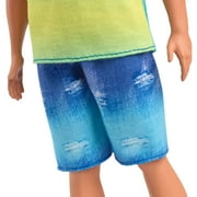 Barbie Fashionistas Ken Doll #236 in Ombre Tank and Jean Shorts, Black Hair