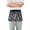 Colorful Christmas Tree, variant on Server Apron with 3 Pockets Waterproof Waitress Waist Short Apron for Man Woman Colorful Plants and Squares 12 Inches