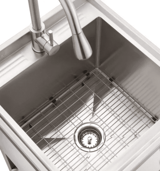 TRINITY 18" x 16" x 13" Stainless Steel Utility Sink with Pull-out Faucet-Model CTHA-0327