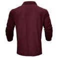 thumbnail image 4 of qolati Men's Casual Henley Shirts Classic Long Sleeve Basic Button T-Shirt Lightweight Athletic Cotton Golf Tops, 4 of 6