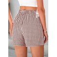 thumbnail image 2 of SMZ Womens Boxer Shorts 2025 Summer Casual Lounge Sleep Gingham Pajama Y2K Plaid Short Pants with Pockets, 2 of 6