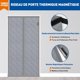 thumbnail image 4 of Cortina de puerta con aislamiento térmico, 100 x 210 cm, antifrío, impermeable, magnética, de algodón, color gris JM Cocina, Decoración y Otros, 4 of 5