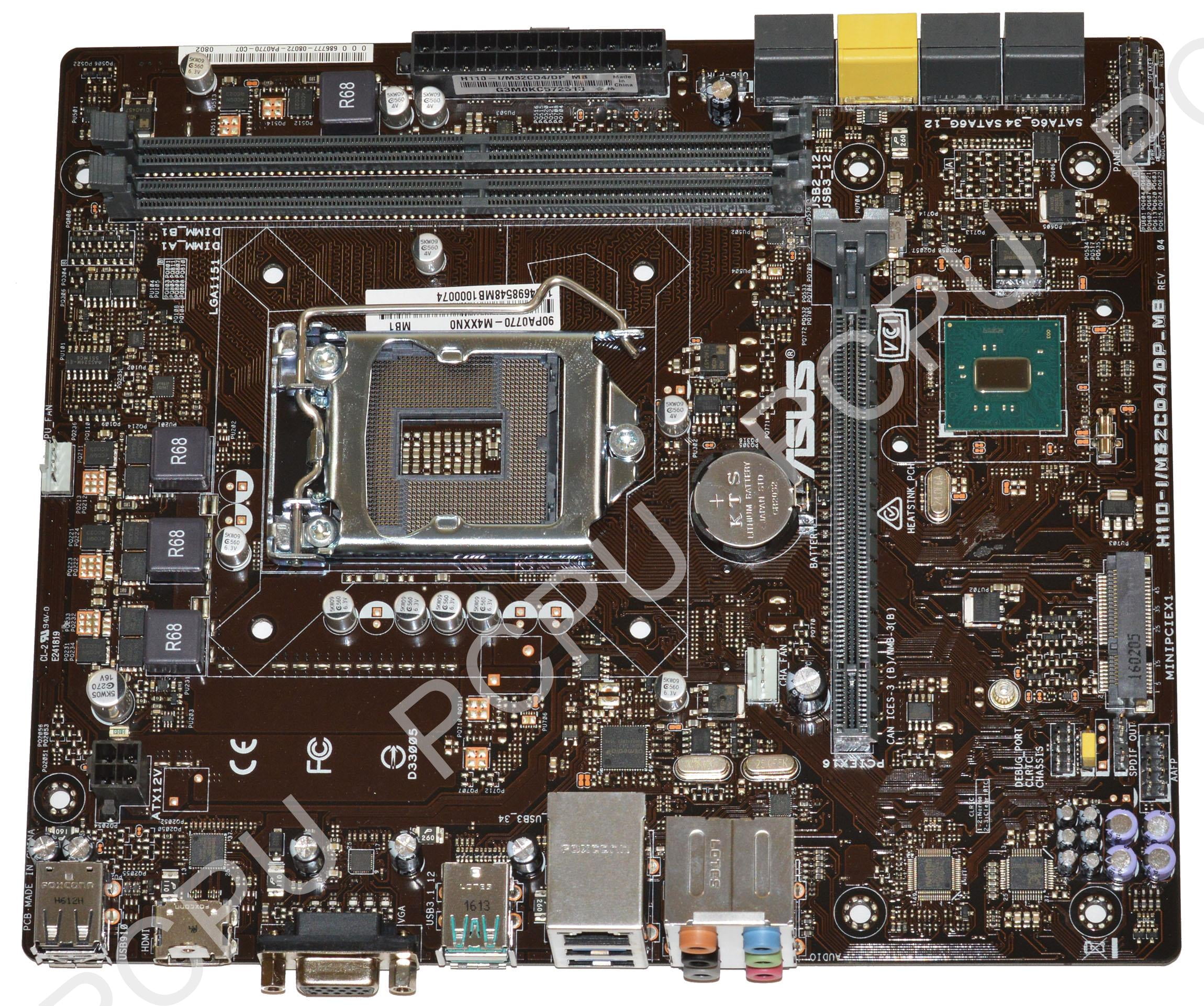 90PA0770M4XXN0 Asus M32CD Intel Desktop Motherboard s115X