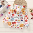 thumbnail image 2 of FYMNSI Toddler Girl Windbreaker Light Hooded Jacket Printed Zip Up Hoodie Spring Fall Rain Jackets Kids Clothes 5-6T, 2 of 9
