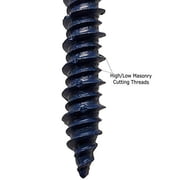 1/4 x 1-3/4 Blue Star Drive Flat Head Tapcon Masonry Screws MNSF-125 (25 pcs.)