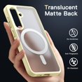 thumbnail image 5 of JETech Magnetic Case for Samsung Galaxy S24+ / S24 Plus 5G, Compatible with MagSafe, Translucent Matte Back Shockproof Phone Cover (Amber Yellow), 5 of 6