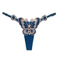 thumbnail image 2 of Cheers Femmes G-string Triangle Anneau en Métal Sexy Papillons Broderie Réglable Lady String Vêtements d'Usure Intérieure, 2 of 2