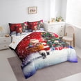 thumbnail image 3 of Manfei Christmas Santa Claus 7-Piece Twin Bedding Sets,Kawaii Xmas Tree Bedding Comforter Set,Happy New Yaer Sheet Sets For Girls Boys,Microfiber Bedroom Decor Reversible, 3 of 8