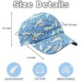 thumbnail image 3 of Kogui Toddler Baseball Hat Toddler Baseball Cap Washed Cotton Washed Adjustable Caps Hats for Toddler Boys Girls (Blue,One Size), 3 of 8