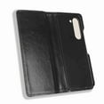 thumbnail image 4 of SaniMore Samsung Galaxy Z Fold 5 7.6" 2023 Case, Magnetic Folio PU Leather Cover with Card Slots Cash Pocket Stand Feature Full-body Protctive Shockproof Anti-fall Business Wallet Retro Shell, Black, 4 of 5