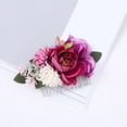 thumbnail image 3 of Eoperou Stunning Bridal Wedding Hair Comb Flower Leaves Decor Hair Clip Girls Handmade Headwear Hair Accessories, 3 of 7