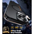 thumbnail image 3 of Magnetic Stand for iPhone 16 Pro Max Case with 9H Screen & Lens Protector, 3 of 5