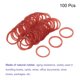 thumbnail image 3 of Uxcell 100 Paquete de Bandas de Goma Elásticas Rojas 15mm x 1.4mm para el Hogar y la Oficina, 3 of 5