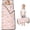Unicorn and Castle Pink Pattern, variant on Unicorn and Castle Pink Pattern Teens Toddler Nap Mat with Pillow, Sleeping Mat Bag for Preschool Daycare 59"x22"