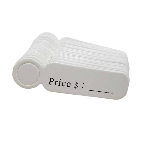 100 etiquetas de papel con agujero, etiquetas de precio, etiquetas de regalo con agujero para ropa Precio blanco