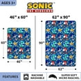 thumbnail image 4 of Franco Kids Bedding Super Soft Plush Throw Blanket, 46" x 60", Sonic The Hedgehog, 4 of 6