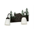 thumbnail image 2 of Meyda Tiffany 178438 Lone Bear 2 Light 16" Wide Vanity Light - MultiColor, 2 of 3