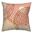 thumbnail image 2 of Creative Products Red and Tan Dash Circles 20x20 Indoor / Outdoor Pillow, 2 of 2