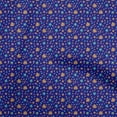 thumbnail image 1 of oneOone Georgette Viscose Navy Blue Fabric Christmas Sewing Craft Projects Fabric Prints By Yard 42 Inch Wide, 1 of 4