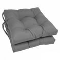 thumbnail image 3 of Blazing Needles  Square 16-inch Twill Dining Chair Cushions (Set of 2) Large, 3 of 5