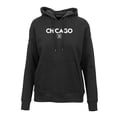 thumbnail image 2 of Women's Levelwear Black Chicago Blackhawks Adorn City Capsule Pullover Hoodie, 2 of 3