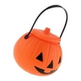 thumbnail image 1 of Injueey Cubo de calabaza para Halloween, tarro para dulces con mango espeluznante, suministro para trucos o golosinas Kits de decoración para fiestas, 1 of 6