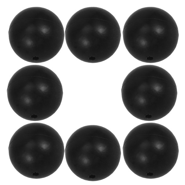 UPGRATOR 8Ud Cabezas De Baquetas De Goma Para Tambores Material Duradero Color Negro Para Percusión