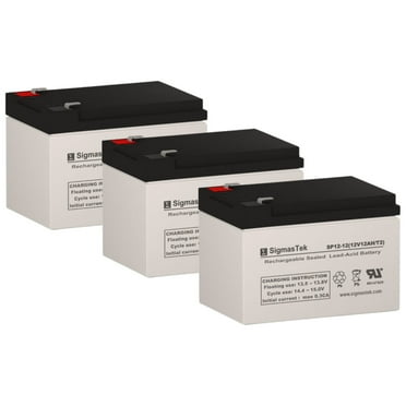 Razor MX650 Dirt Rocket Electric Scooter Battery Set of 3 12V 12 AH SigmasTek SP12-12(T2)