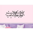 thumbnail image 1 of Decal ~ ALL YOU NEED IS FAITH AND TRUST, HOME DECOR 13" X 31" LRG, 1 of 3