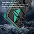 thumbnail image 2 of Compatible with Samsung Galaxy S23 Ultra Back Case, 360 Rotating Removable Belt Clip & Hidden Kickstand & Hard PC + Soft TPU & Anti-fall & Shock Absorption Phone Case for Galaxy S23 Ultra, Darkgreen, 2 of 14