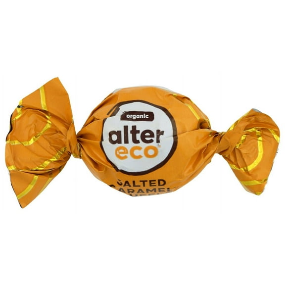 Alter Eco Organic Salted Caramel Dark Chocolate Truffle, 0.42 Ounce -- 60 per case.