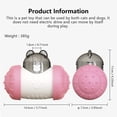 thumbnail image 5 of Interactive Cat Toy, Rocking Bear Design Dog Snack Dispenser, 2 in 1 Cat Toy Interactive Rocking Bear Design, for Slow Feeding Healthy, Educational Toy Practice Game for Pet, Pink, 5 of 5