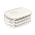 thumbnail image 1 of Food Storage Holder Anti-stick Moisture-Proof High Capacity Good Sealing 3D Frosted Bottom Storage BPA Free Quick Froze Dumpling Storage Box for Kitchen, 1 of 7