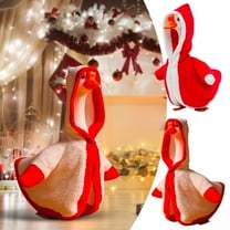 23" Christmas Goose Clothes - Large White Goose Holiday Costume, Festive Decorative Clothing for Porch Ornaments, Red, B
