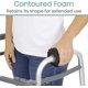 thumbnail image 2 of Grips (2-pack) - Hand Pad Accessories For Folding Rollator, Crutches - Soft Cushion Handle Cover For Adult, Handicap, Seniors, Medical Handlebar Foam, 2 of 4