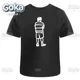 thumbnail image 5 of Camiseta negra para hombre camisa de manga corta de algodón color blanco, 5 of 6