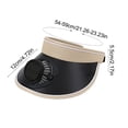 thumbnail image 3 of Solar Powered UPF Sun Protection Fan Hat, Breathable Wide Brim for Outdoor Activities, USB Charging, Adjustable Headband, Ideal for Hiking, Beach, and Summer Adventures, 3 of 6