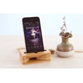 thumbnail image 2 of Hemobllo Sound Amplifier for Phone Wood Mobile Phone Holder Beige Bamboo 1Pcs for Dining Room, 2 of 8