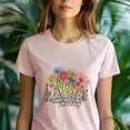 thumbnail image 5 of Lamentations 3:23 Bible Verse Graphic T-Shirt with Floral Artwork, White, Size L, 5 of 6