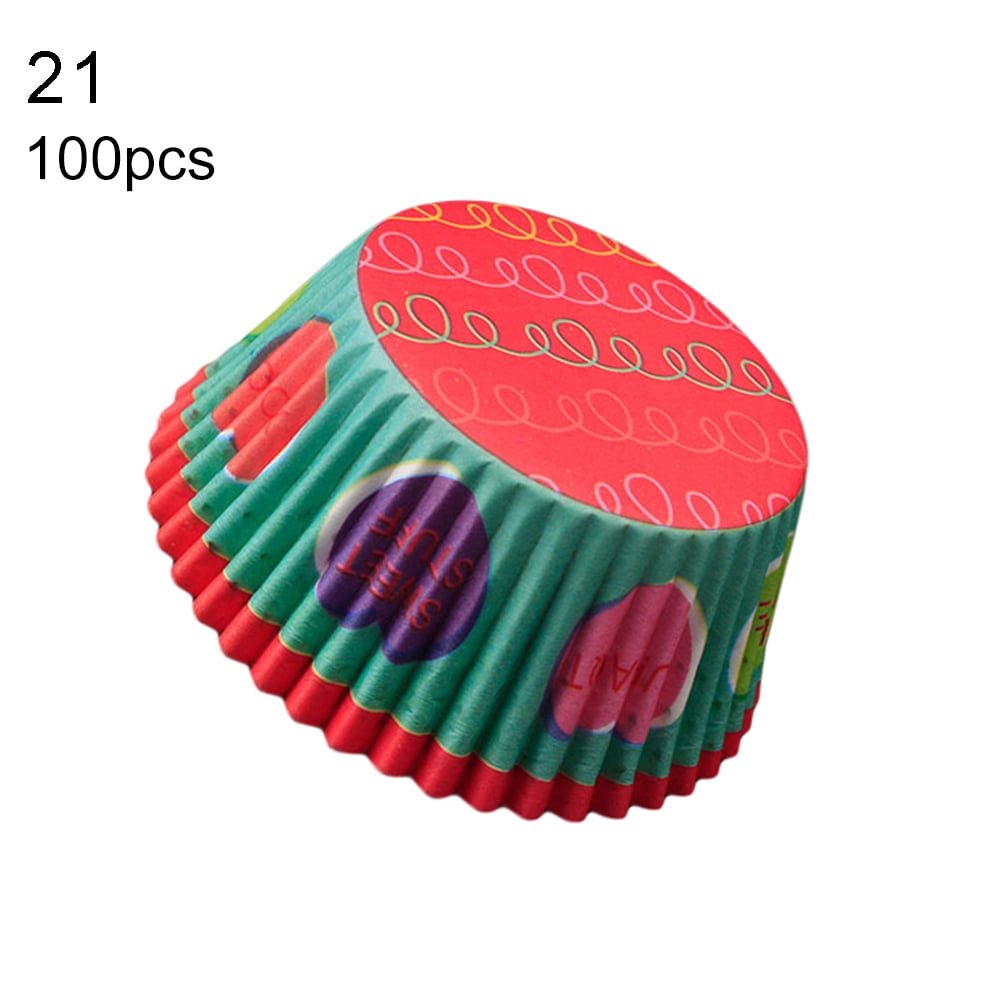 Pulp Paper Cupcake Liners Standard Baking Cups Muffin Wrappers for ...
