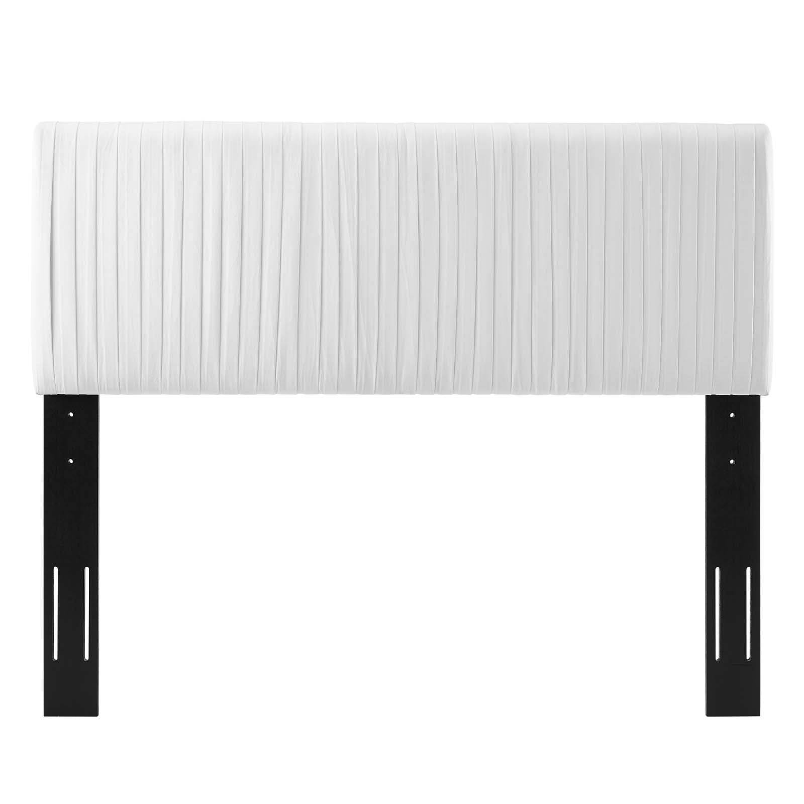 Tufted Headboard, Full Queen Size, Velvet, White, Modern Contemporary Urban Design, Bedroom Master Guest Suite