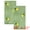 Green, variant on Unique Bargains 2 Pack Absorbent Quick Dry Hand Towels Fruit Embroidered Red 29" x 13"